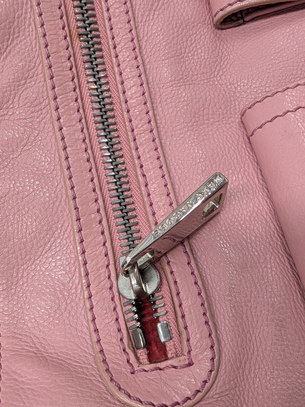Marc Jacobs Pink Leather Shoulder Bag - Picture 9 of 16